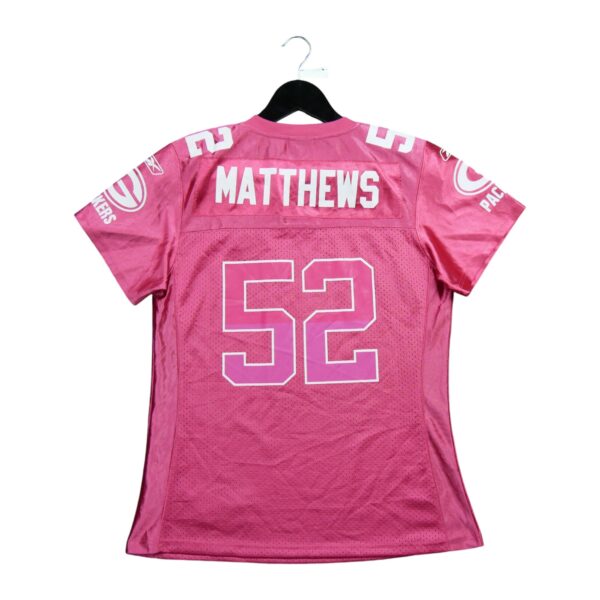 Maillot manches courtes femme rose Reebok Equipe Green Bay Packers QWE3719