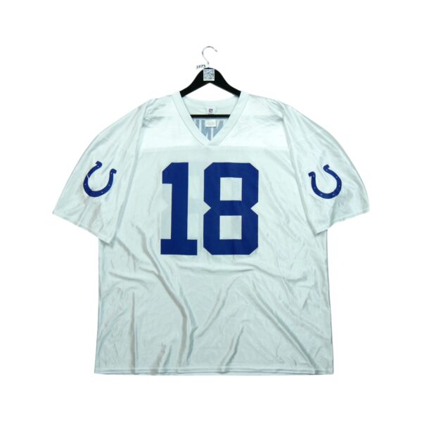 Maillot manches courtes homme blanc NFL Team Apparel Equipe Indianapolis Colts QWE3829