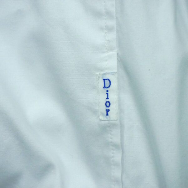 Pull homme manches courtes blanc Dior Col V QWE3043
