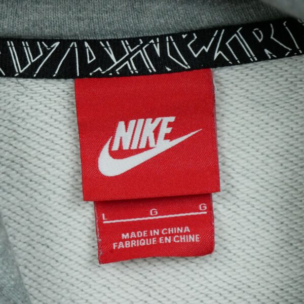 Sweat a capuche homme manches courtes gris Nike Motif chine Col Rond QWE1528