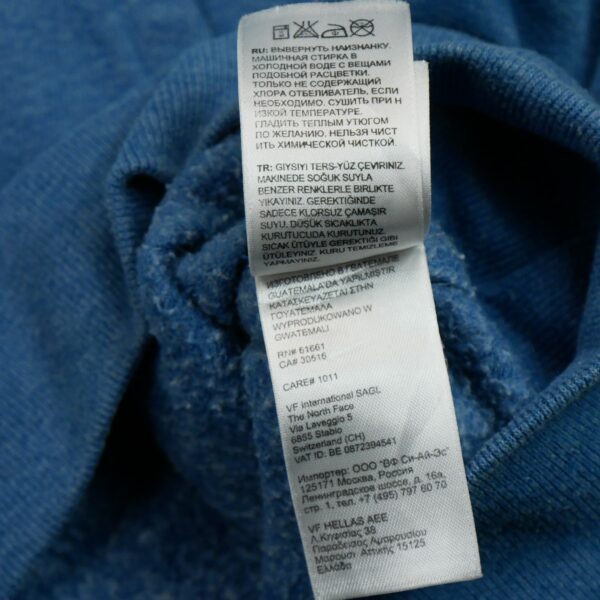 Sweat a capuche homme manches longues bleu The North Face Motif imprime Col Rond QWE1068