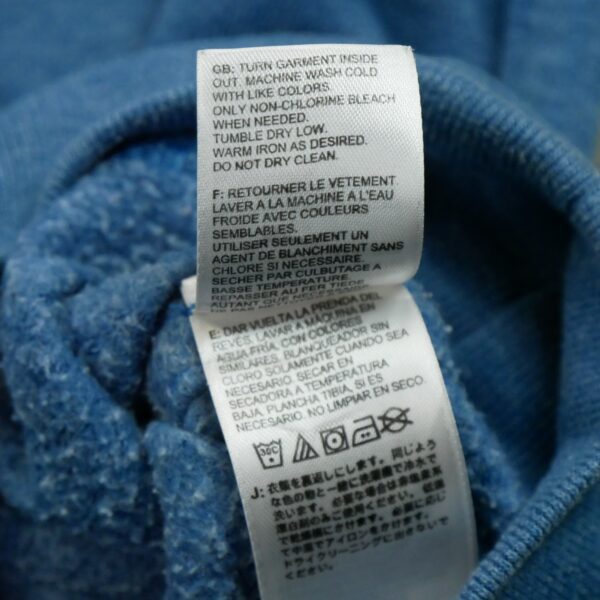 Sweat a capuche homme manches longues bleu The North Face Motif imprime Col Rond QWE1068