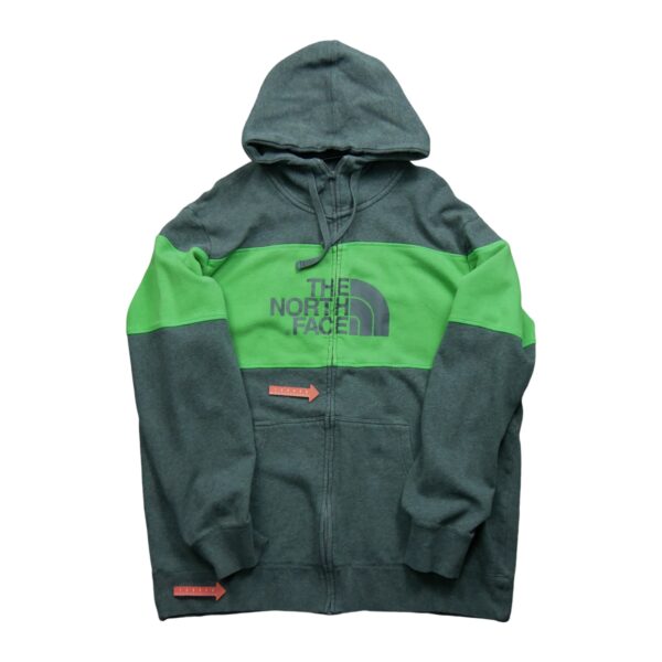 Sweat a capuche homme manches longues gris The North Face Motif chine Col Rond QWE2285