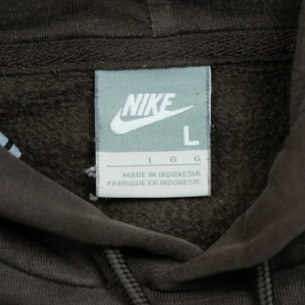 Sweat a capuche homme manches longues marron Nike Col Rond QWE2115
