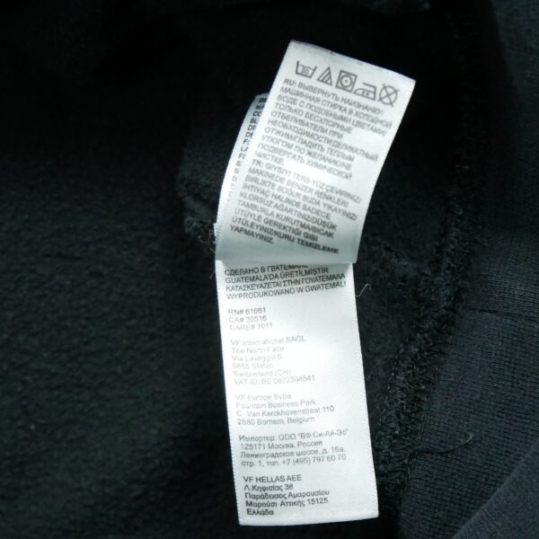 Sweat a capuche homme manches longues noir The North Face Motif imprime Col Rond QWE1601