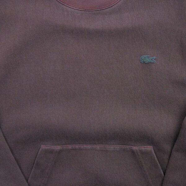 Sweat homme manches longues bordeaux Lacoste Col Rond QWE2221