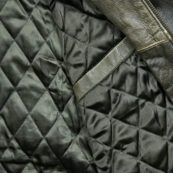 Veste en cuir homme manches longues marron Puma Motif brode Col Harrington Equipe Cleveland Browns QWE1182