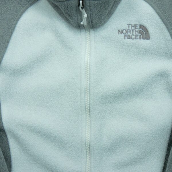Veste polaires femme manches longues blanc The North Face Col Montant QWE1634