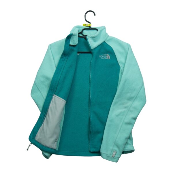 Veste polaires femme manches longues turquoise The North Face Col Montant QWE1173