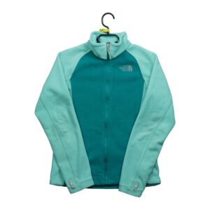 Veste polaires femme manches longues turquoise The North Face Col Montant QWE1173