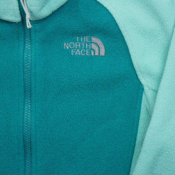 Veste polaires femme manches longues turquoise The North Face Col Montant QWE1173