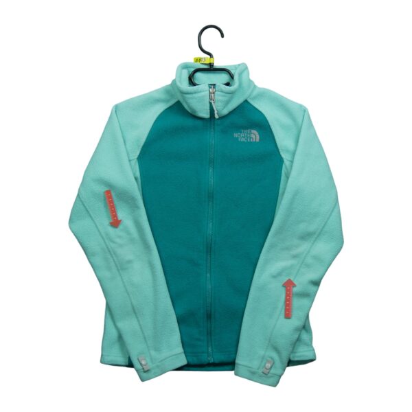 Veste polaires femme manches longues turquoise The North Face Col Montant QWE1173