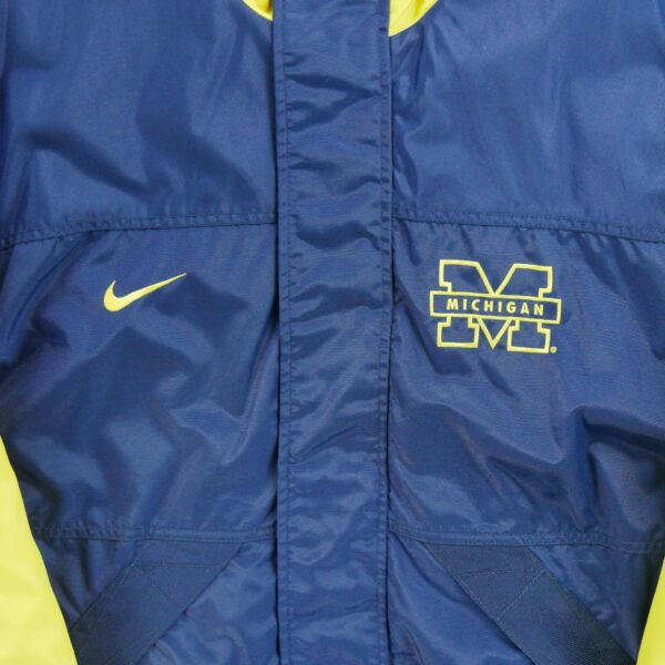Blouson homme manches longues marine Nike Col Montant Equipe Michigan QWE2254