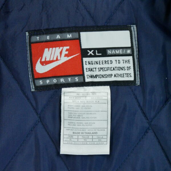 Blouson homme manches longues marine Nike Col Montant Equipe Michigan QWE2254