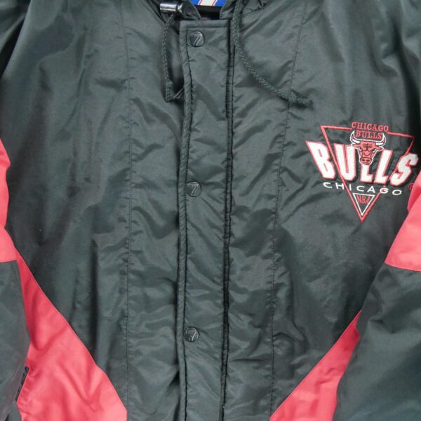 Blouson homme manches longues noir Logo 7 Motif imprime Col Rond Equipe Chicago Bulls QWE2412