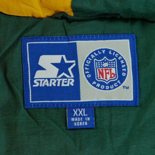 Blouson homme manches longues vert Starter Col Rond Equipe Green Bay Packers QWE0607