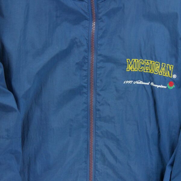 Coupe vent homme manches longues marine Starter Col Montant Equipe Michigan QWE0140