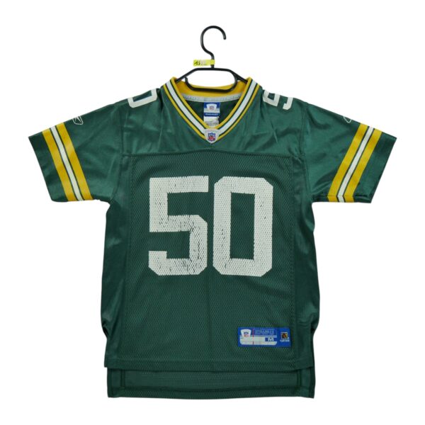 Maillot manches courtes enfant vert Reebok Equipe Green Bay Packers QWE1582