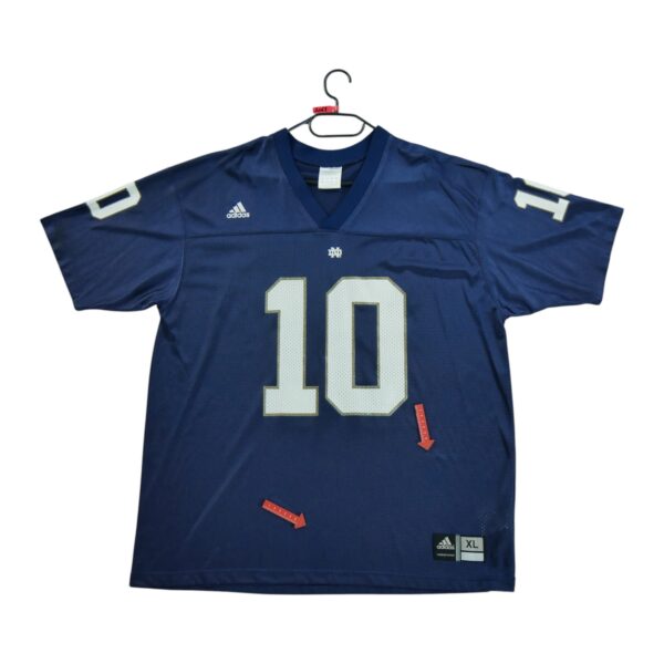 Maillot manches courtes homme marine Adidas Equipe Notre Dame QWE2068
