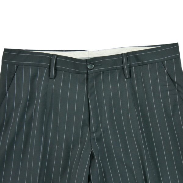 Pantalon a pince a rayure classiques homme noir DG QWE0353