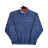 Pull polaires homme manches longues marine Tommy Hilfiger Col Montant QWE1326