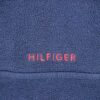 Pull polaires homme manches longues marine Tommy Hilfiger Col Montant QWE1326