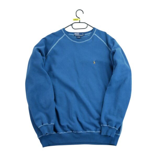 Sweat homme manches longues bleu Polo Ralph Lauren Col Rond QWE1242