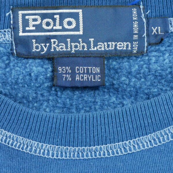 Sweat homme manches longues bleu Polo Ralph Lauren Col Rond QWE1242