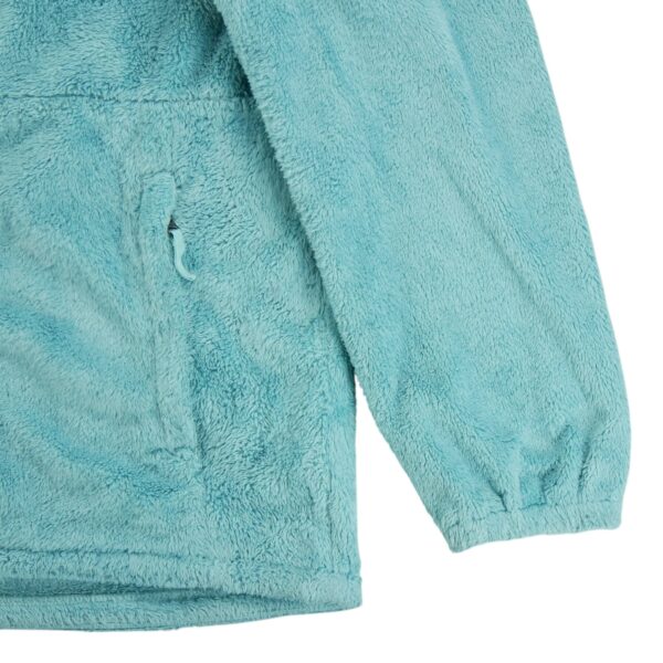 Veste polaires enfant manches longues turquoise The North Face Col Montant QWE0250