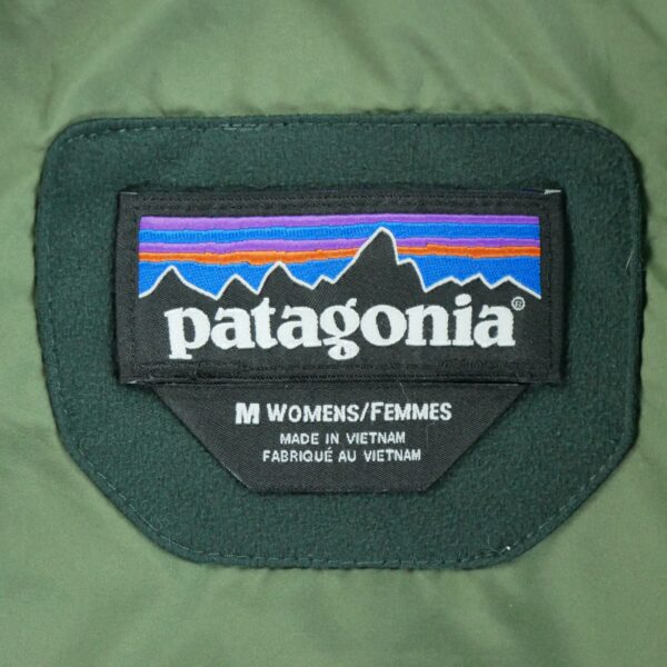 Doudoune femme manches longues kaki Patagonia Col Montant QWE3023