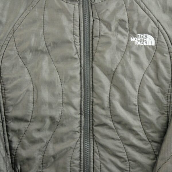 Doudoune femme manches longues marron The North Face Col Montant QWE3584