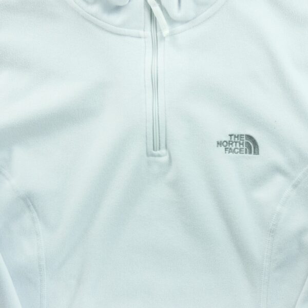 Pull polaires femme manches longues blanc The North Face Col Montant QWE1285