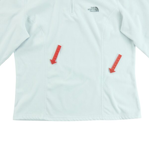Pull polaires femme manches longues blanc The North Face Col Montant QWE1285