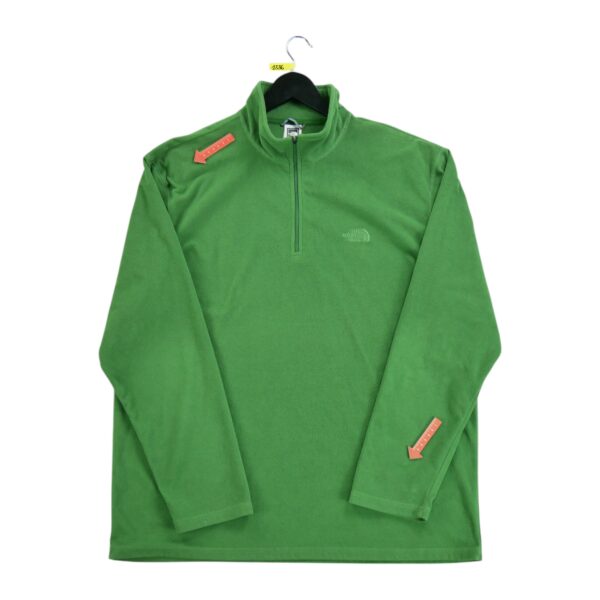 Pull polaires homme manches longues vert The North Face Col Montant QWE1336