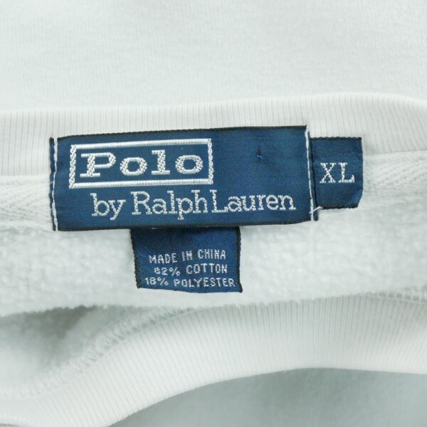 Sweat homme manches longues blanc Polo Ralph Lauren Col Rond QWE1329