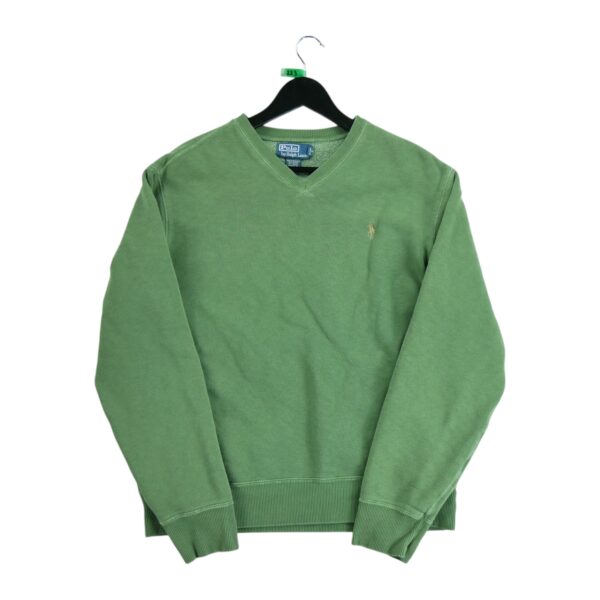 Sweat homme manches longues vert Polo Ralph Lauren Col Rond QWE0223
