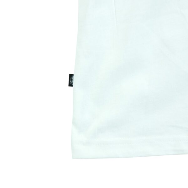 T shirt manches courtes homme blanc Stussy Motif imprime Col Rond QWE3160