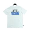T shirt manches courtes homme blanc Stussy Motif imprime Col Rond QWE3183