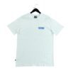 T shirt manches courtes homme blanc Stussy Motif imprime Col Rond QWE3183