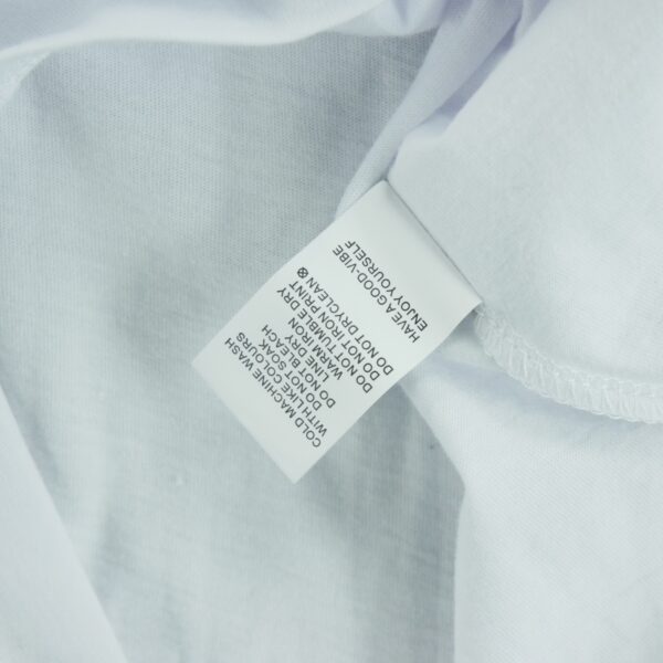 T shirt manches courtes homme blanc Stussy Motif imprime Col Rond QWE3260