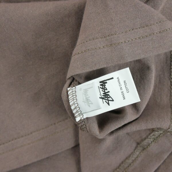 T shirt manches courtes homme marron Stussy Motif imprime Col Rond QWE3717