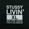 T shirt manches courtes homme noir Stussy Motif imprime Col Rond QWE3415