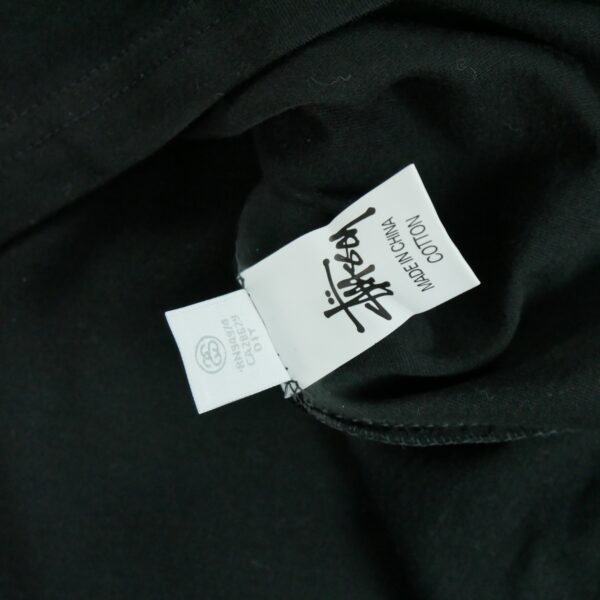 T shirt manches courtes homme noir Stussy Motif imprime Col Rond QWE3415