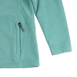 Veste polaires enfant manches longues turquoise The North Face Col Montant QWE0132