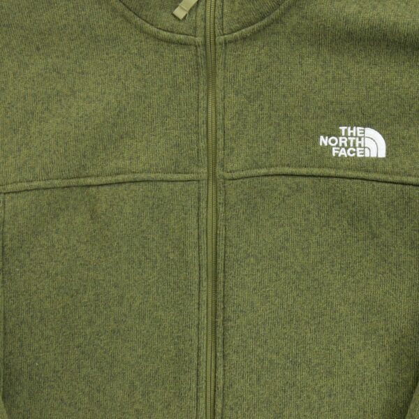Veste polaires homme manches longues kaki The North Face Motif chine Col Montant QWE3583