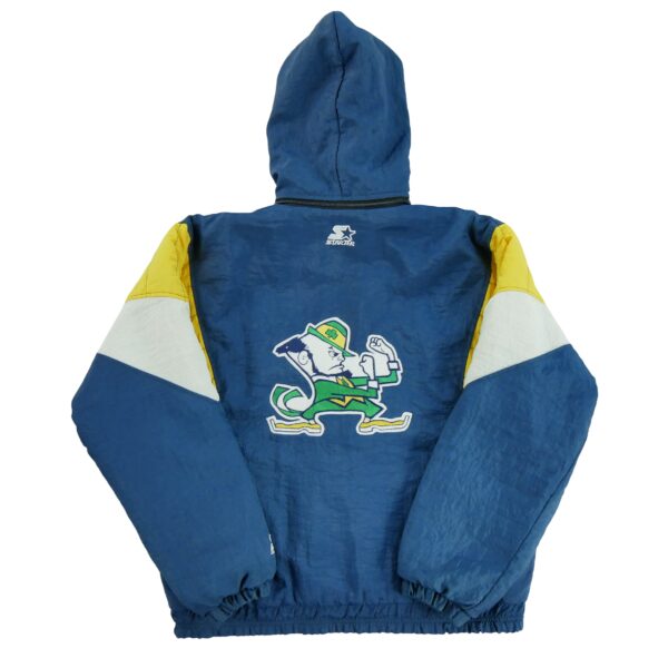 Blouson homme manches longues marine NCAA Col Montant Equipe Notre Dame QWE1197