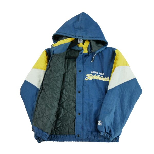 Blouson homme manches longues marine NCAA Col Montant Equipe Notre Dame QWE1197