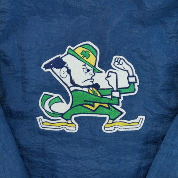 Blouson homme manches longues marine NCAA Col Montant Equipe Notre Dame QWE1197