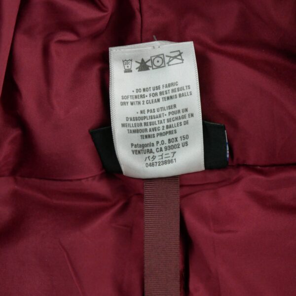Doudoune femme manches longues rouge Patagonia Col Montant QWE1352