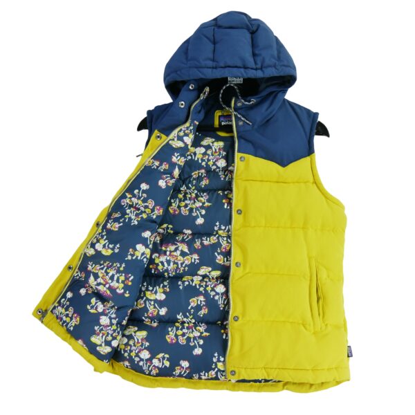 Doudoune femme sans manches jaune Patagonia Col Montant QWE3110